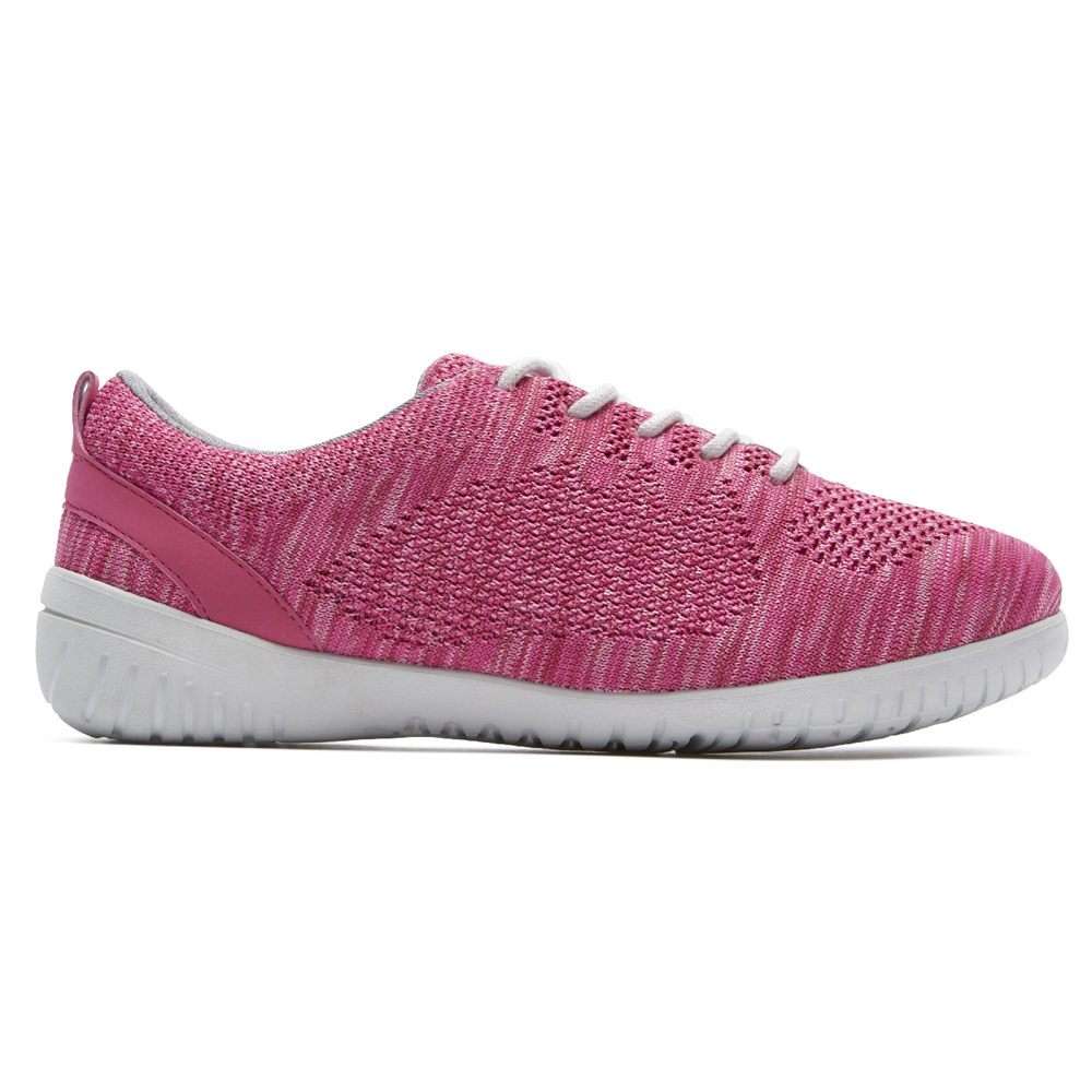 Rockport Sneakers For Womens Pink - Raelyn Knit Tie - JE9158432